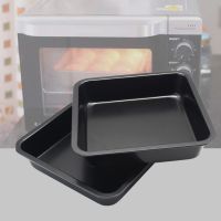 Non Stick Pizza Pan Bakeware Carbon Steel Square Deep Plate Tray Bread Cake Mold Kitchen Baking Tools