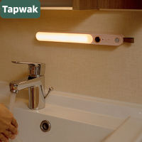 Tapwak Under Cabinet Light LED Motion Sensor Light Rechargeable Dimmable Night Light for Room Kitchen Bedroom Wardrobe Closet