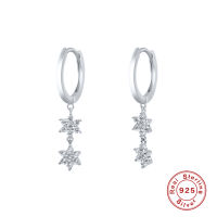 2021CANNER Earrings For Women 925 Sterling Silver Pendientes Ins Petal Diamond Huggie Earrings Hoops Zircon Korean Jewelry Joyero