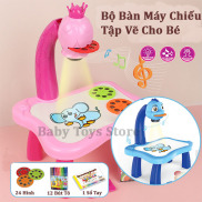 Bộ đèn bàn máy chiếu học vẽ mini cho bé