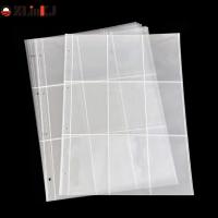 10Pcs A4 Clear Photo Album Refill Pages File Protector 4 Holes 9 Ring Binder for Photocards Postcard Cards Notebook Note Books Pads