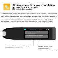 Portable Smart 112 Languages Translator Pen Scanner Instant Text Scanning Reading Translator Device for Business Travel Abroad