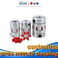 3PCS Coupling 10x14mm 4 5 6 6.35/8/9.5/10/12/12.7/14/15/16mm Flexible Plum Shaft Coupling CNC Stepper Motor Coupler D30L40