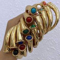 สร้อยข้อมือวินเทจกำไลพันข้อมือดูไบสำหรับผู้หญิงขนาด18K เครื่องประดับชุบเจ้าสาวงานแต่งงานปาร์ตี้ Gratis Ongkir ของขวัญ