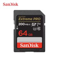 Sandisk Extreme Pro UHS-I การ์ดความจำ S 64G 128G 256GB SDXC 200M/S การ์ดความจำรองรับ C10 U3 V30 4K สำหรับกล้องดิจิตอล32GB