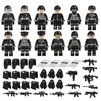 Mini Special Forces 12pcs Action Figure Military Weapons Game Accessories Puzzle