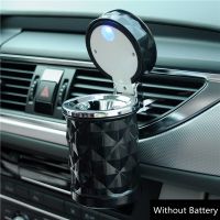 hot！【DT】◙☸✿  Car Ashtray With Alloy Ash Tray Aluminum Cup Smokeless Retardant Holder