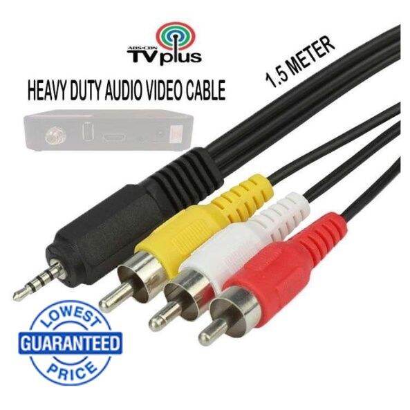 3x1 jack ABS-CBN TV PLUS RCA TVPLUS Jack 1.5m 3.5mm | Lazada PH