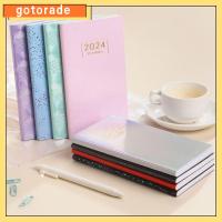 GOTORADE A6 สมุดวาระปี2024 พราวสีสันสดใส พ็อกเก็ต สมุดวางแผนรายสัปดาห์ มินิมินิ พร้อมปฏิทิน สมุดโน้ตบุ๊ค โรงเรียนออฟฟิศออฟฟิศ