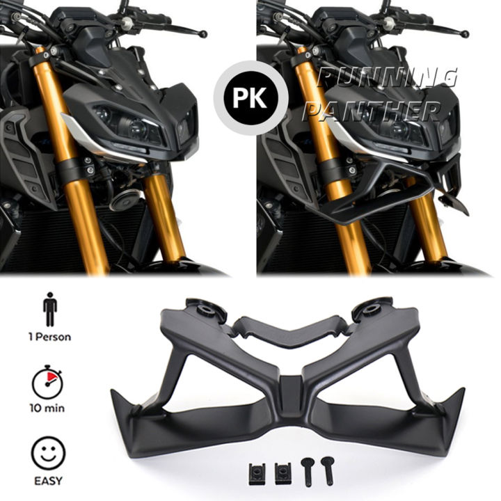 Motorcycle Downforce Naked Frontal Spoilers Winglet Aerodynamic Wing Front Spoiler Kit For