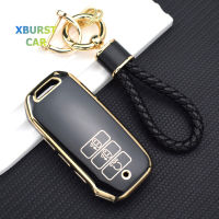 TPU Gold Edge Key Shell Fob สำหรับ Kia Sorento MQ4 2020 2021 2022 EV6 K8 V6 7ปุ่มรถ Remote Key Case Cover Protector