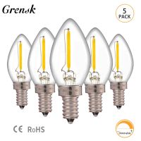 5pcs/Lot E14 LED Bulb 220V Edison E12 0.5W 1W 2W Dimmable Small LED Bulb ROHS Lights for Kitchen Refrigerator LED Bulbs