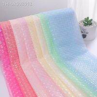 ♚ Sell In Meter Magic Color Heart Tulle Fabric Soft Mesh Gauze Handsewing DIY Girl Dress Wedding Valintine Home Party Gift Decor