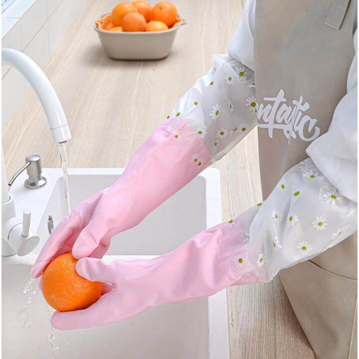Gloves Waterproof Washing Dishes Clothes Cleaning Toilet Bathroom