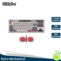 8Bitdo Retro Mechanical Keyboard Bluetooth/2.4G/USB-C Hot Swappable Gaming Keyboards for Windows and Android Accessories