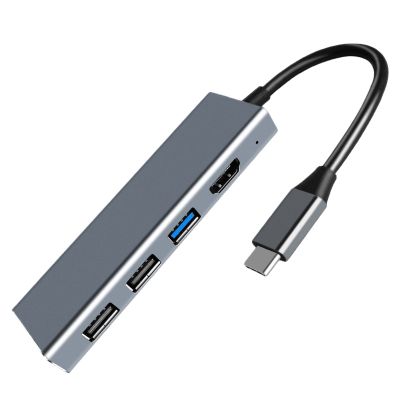 【ขาย】 USB C HUB USB Type C ถึง USB 3.0 5Gbps 7 In 1 HDMI เข้ากันได้ PD Power Port Adapter สำหรับแล็ปท็อป /Pc/pro