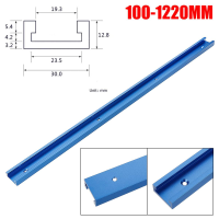 100-800มิลลิเมตรงานไม้รางอลูมิเนียมอัลลอยด์ T-Track T-สล็อต Miter ติดตามจิ๊ก T สกรูตารางการติดตั้งช่อง19X9.5มิลลิเมตรตารางเลื่อยเราเตอร์ตารางเครื่องมือ DIY