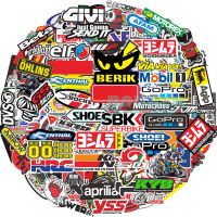 ﹍✼▬ 50/100pcs Random Car Motorcycle Stickers Moto Helmet Cross Racing Sponsor Logo ATV For Triumph Honda Yamaha Kawasaki Suzuki