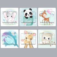 Cute Cartoon Animal Series Switch Stickers Switch Stickers Fashion Creative Dream Color Switch Socket Stickers Wall Stickers Decals