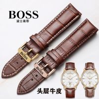 นาฬิกาข้อมือ Boss BOSS ของแท้ พร้อมสายหนัง cowhide หัวเข็มขัดสำหรับผู้ชายและผู้หญิง สาย 14/15/16/18/20MM