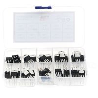 ◙ 50Pcs 10value LM317T L7805 L7806 L7808 L7809 L7810 L7812 L7815 L7818 L7824 Transistor Assortment Kit Voltage Regulator Box