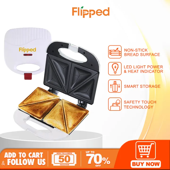 Flipped sandwich maker Waffle Maker Electric Panini Press breakfast