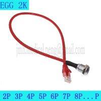 EGG 2K 2 3 4 5 6 7 8 Pin Water Proof Socket Assemble RJ45 Crystal Head Connecting Line For Audio And Video Signal Transmission