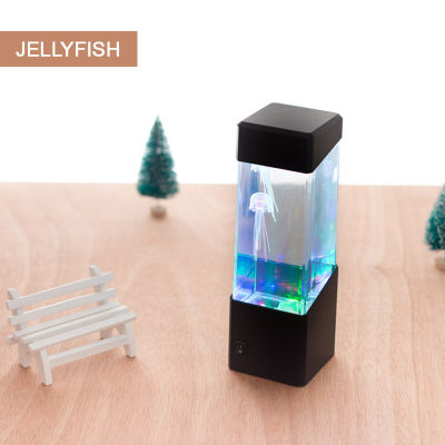 Drop Colorful Jellyfish Tank Aquarium Style LED Lamp Luminaria lamp Lava Lamp Led Night Light