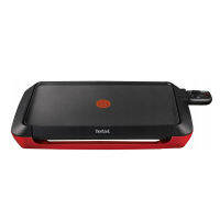 Tefal CB660501 เตาย่างไฟฟ้าแบบกว้าง 2000W สีแดง