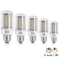 【☸2023 New☸】 mian885 Led หรี่แสงได้หลอดไฟข้าวโพด220V E27 4014 Led แบบ Smd หลอดไฟประหยัดพลังงานไฟ45 64 80 126Led 9W 12W 20W 28W Lampu Penerangan Rumah