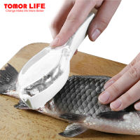 Tomor Life Fish Skin Brush Scraping Fishing Scale Brush Graters Fast Remove Fish Cleaning Peeler Scaler Scraper