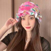 Summer Beach Women Ladies Fashion Stylish Nylon Comfortable Swimming Cap Hats Accessories Waterproof Fishtail Swim Caps