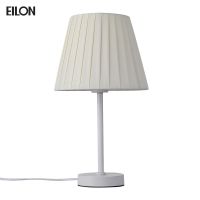 "โปรโมชั่น"EILON โคมไฟตั้งโต๊ะ ขั้ว E27 6W ขนาด 25*25*43cm รุ่น fluffy fan-2502 สีขาว"จำนวนจำกัด"