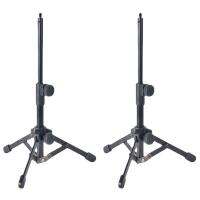 Mini Tabletop Tripod Microphone Mic Stand Holder with Threaded for Meetings Lectures Speaking and Ect