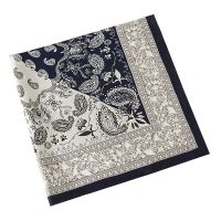 (Hot clothes)60X60ซม. ย้อนยุค Paisley ผ้าพันคอสี่เหลี่ยมจัตุรัสผู้หญิงผ้าพันคอ Bandana ครึ่งสีมอเตอร์ไซค์หญิงหมวกขี่กลางแจ้ง