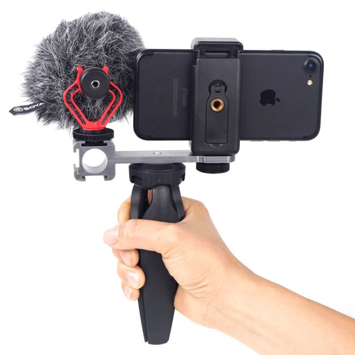 cimapro-cpt-3-metal-extention-bar-3-cold-shoe-mounts-for-zhiyun-smooth-4-dji-osmo-vimble-2-gimbal-led-light-by-mm1-microphone