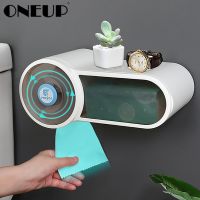 ONEUP Waterproof Toilet Dispenser Toilet Paper Holder Bathroom Paper Tissue Box Wall Roll Paper Storage Box Bathroom Accessories