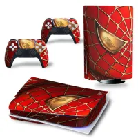 Darth Vader Spiderman แผ่น PS5รูปลอกสติ๊กเกอร์สกินสำหรับคอนโซล PlayStation 5และคอนโทรลเลอร์2ตัว PS5ไวนิลสติ๊กเกอร์สกิน