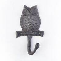 Owl Animal Cast Iron Hook Wall Creative Decorative Entryway Coat Key Hook Picture Hangers Hooks