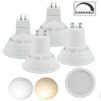 Dimmable GU10 MR16 7วัตต์โคมไฟหลอดไฟสีขาวจุด180องศากว้างคาน LED ปอตไลท์ Gu10 220โวลต์240โวลต์ห้องนอนตารางอบอุ่นเย็นสีขาว