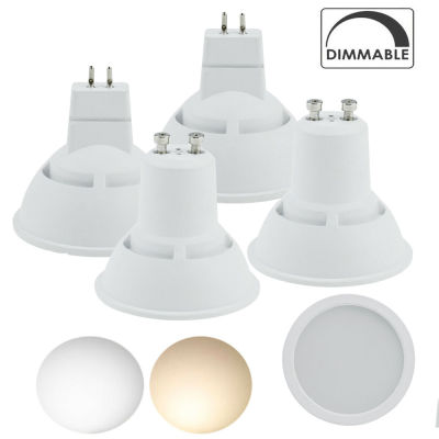 Dimmable GU10 MR16 7วัตต์โคมไฟหลอดไฟสีขาวจุด180องศากว้างคาน LED ปอตไลท์ Gu10 220โวลต์240โวลต์ห้องนอนตารางอบอุ่นเย็นสีขาว
