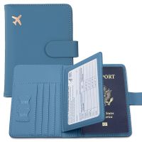 Passport Cover PU Leather Man Women Travel Passport Holder with Credit Card Holder Case Wallet Protector Cover Case Card Holders