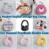 【Discount】  For Huawei FreeBuds Studio Headphone Case Niche Cartoon Pattern Kitty for Huawei FreeBuds Studio Headset Earpads Storage Bag Casing Box