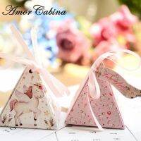 Cartoon Unicorn Candy Box Wedding Like Bomboniera Party Gift Box Child Birthday Party Gift Baby Shower Rainbow Horse Candy Bag