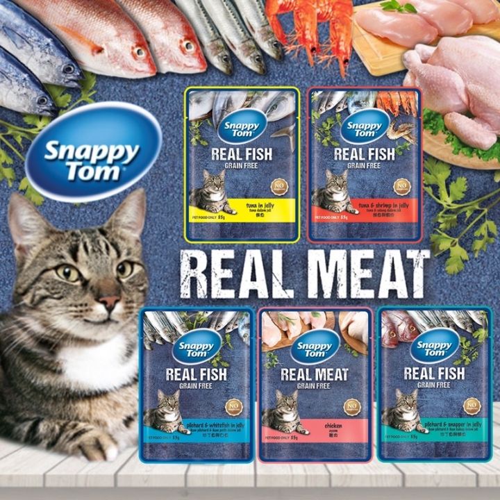 SNAPPY TOM WET CAT FOOD 85g grain free | Lazada PH