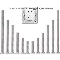 Mesin Sekrup Panjang Phillips M4 x 30/40/50/60/70/80/90/100Mm Socket Tombol Sekrup Kepala Bulat 304 Stainless Steel Cross Tersembunyi