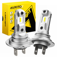 AUXITO 2X H7 LED Headlight Bulb Fanless Super White Bright 12V Mini Size 360 Degree Auto H7 CSP Slim LED Head Lamp Bulbs for Car Bulbs  LEDs  HIDs