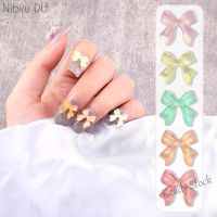 【hot sale】 卍❒ B50 50pcs/pack Nail Art Bow Jewelry Aurora New Cute Resin Bow-knot For Nails DIY Creation Decoration Accessories美甲