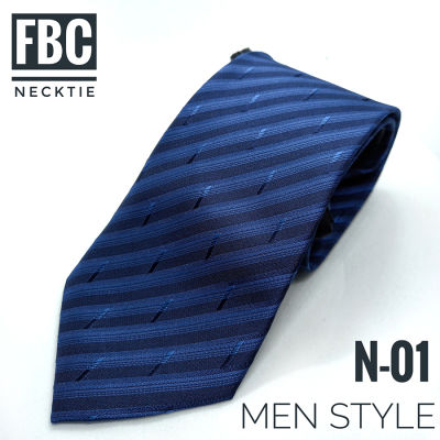 N-01 เนคไทสำเร็จรูป ไม่ต้องผูก แบบซิป Men Zipper Tie Lazy Ties Fashion (FBC BRAND)ทันสมัย เรียบหรู มีสไตล์