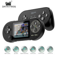 DATA FROG SF2000 3นิ้วเกมคอนโซลมือถือในตัว6000เกมวิดีโอเกมย้อนยุคเกมคอนโซลแบบพกพาสำหรับ Gbasnes Mini Game